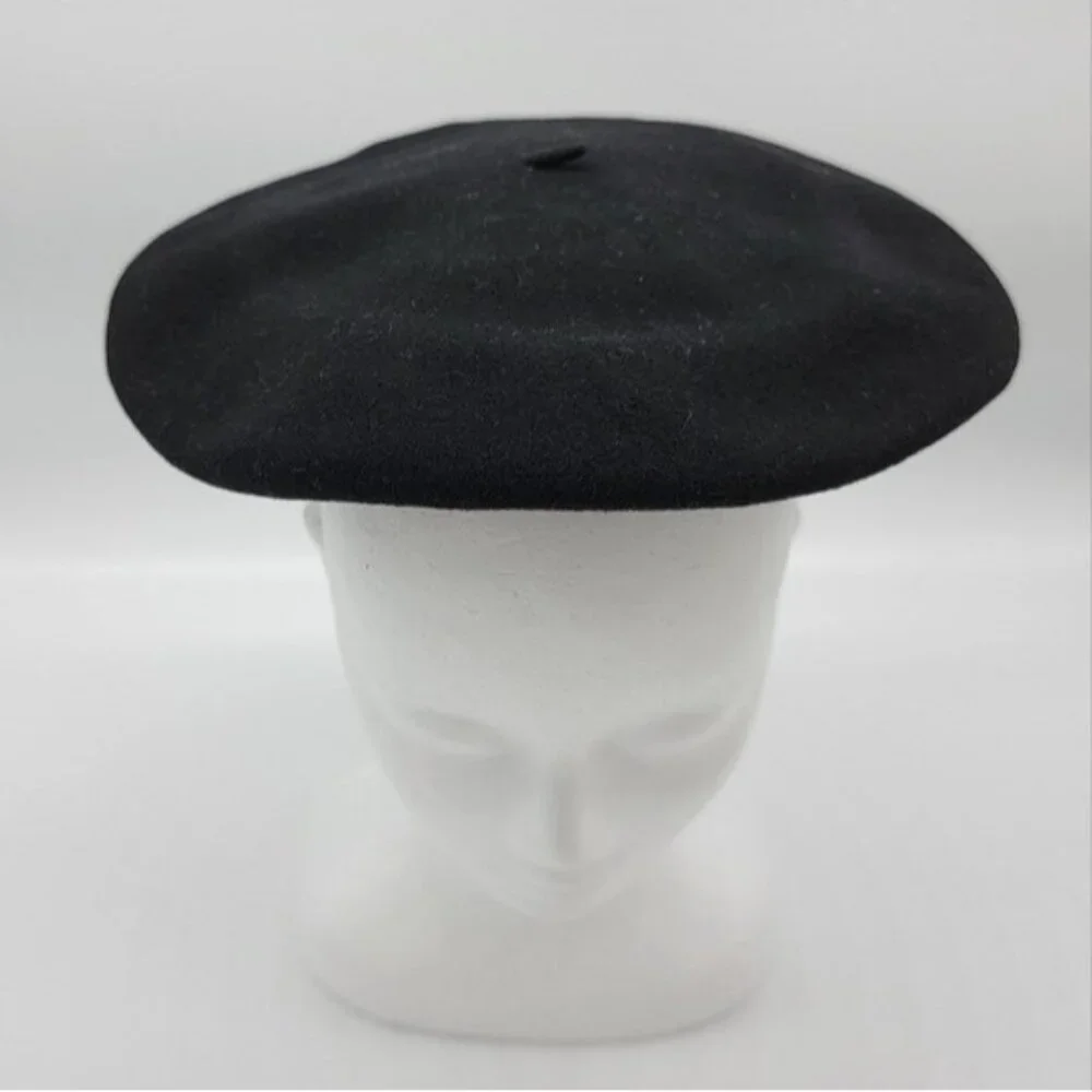 Excelsior Beret Madrid Galerias Preciados Vintage Ladies Beret Hat‎ Black